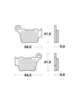 Placute frana spate KTM SX/EXC '04-'25 sinterizate heat shield (EE02428/ 54813090300/ 54813090200) Enduro Expert 54813090300EE