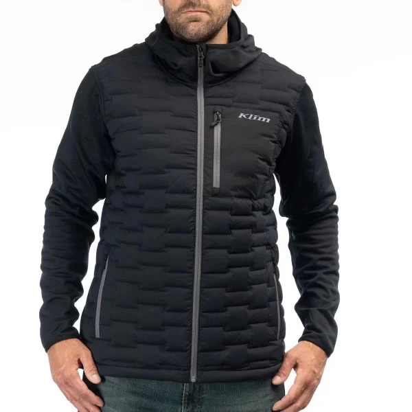 Boulder Stretch Down Hybrid Hoodie Black