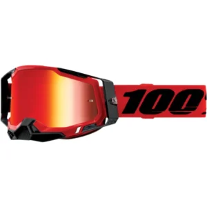 100% OCHELARI 100% RACECRAFT 2 GOGGLE Red - Mirror Red Lens