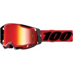 100% OCHELARI 100% RACECRAFT 2 GOGGLE Red - Mirror Red Lens