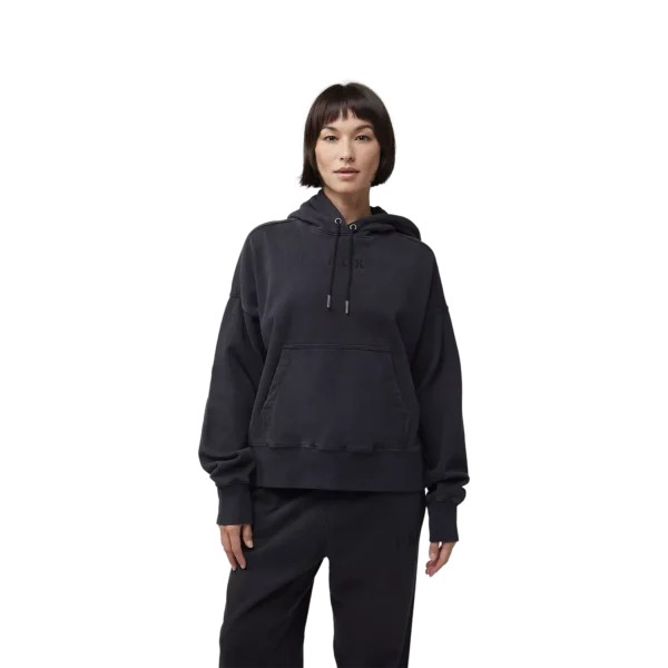 W WORDMARK OVERSIZED FLEECE PO [BLK]