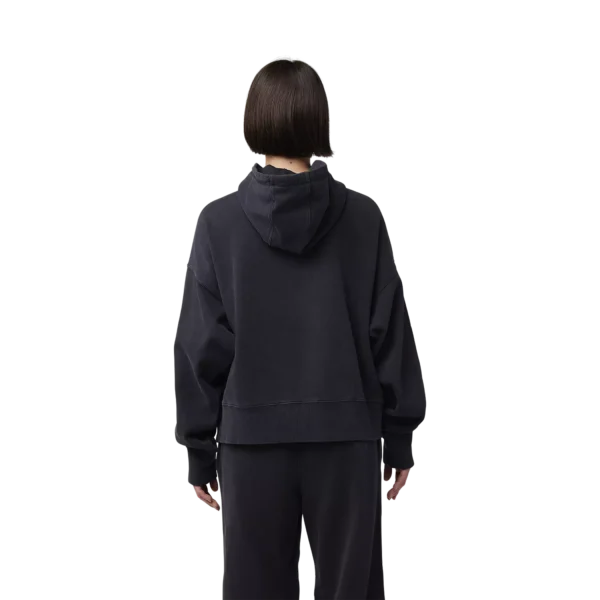 W WORDMARK OVERSIZED FLEECE PO [BLK]