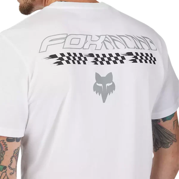 CHECKERED SS PREM TEE [OPT WHT]