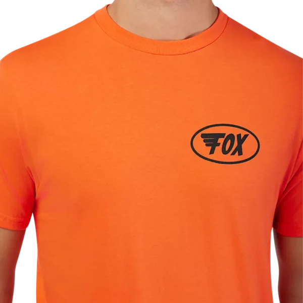 FOX WING SS PREM TEE [BLD ORG]