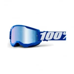 100% STRATA 2 Goggle Blue Mirror Blue Lens