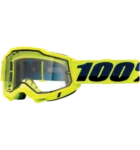 100% ACCURI 2 Enduro Moto Goggle Fluo Yellow - Clear Dual Lens