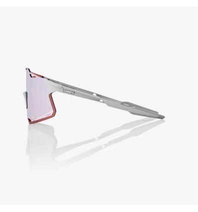 100% HYPERCRAFT - Matte Stone Grey - HiPER Crimson Silver Mirror Lens
