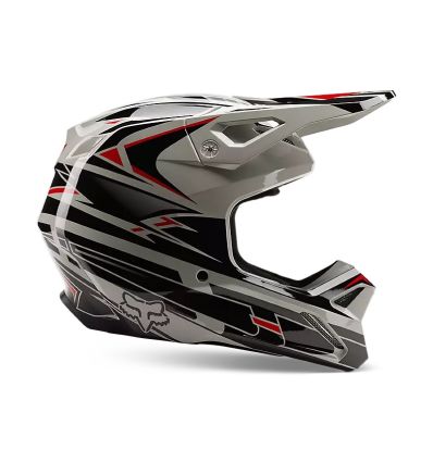 FOX YTH V1 GOAT STRAFER HELMET [BLK]