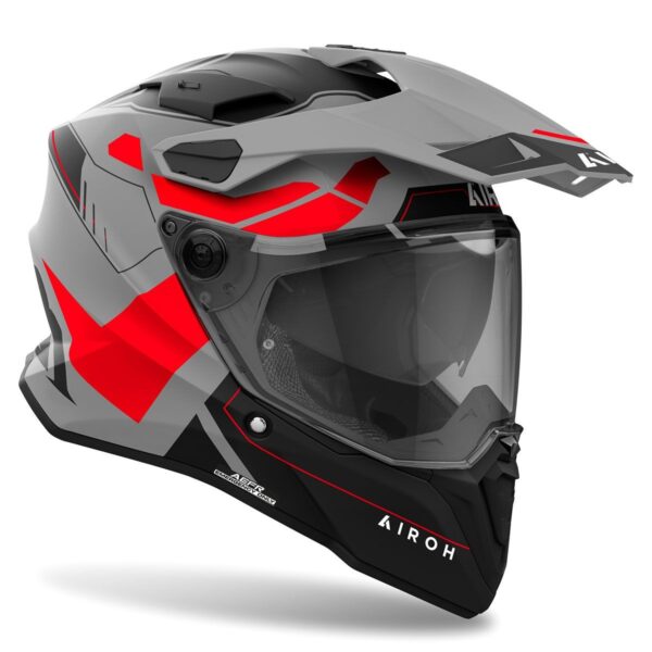 AIROH COMMANDER 2 REVEAL RED FLUO MATT