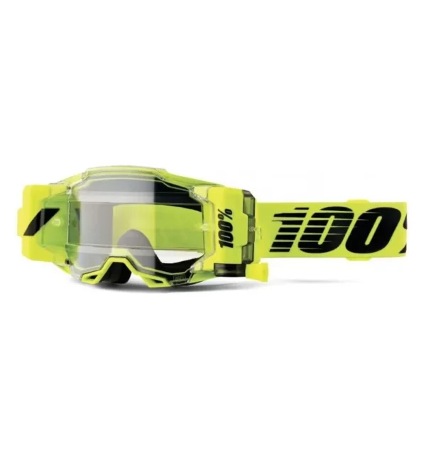 100% ARMEGA Forecast Goggle Nuclear Citrus Clear Lens