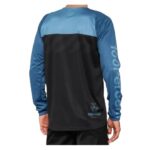 100% R-CORE Long Sleeve Jersey Black/Slate Blue
