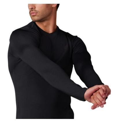 FOX MTB TECBASE FIRE LS SHIRT [BLK]