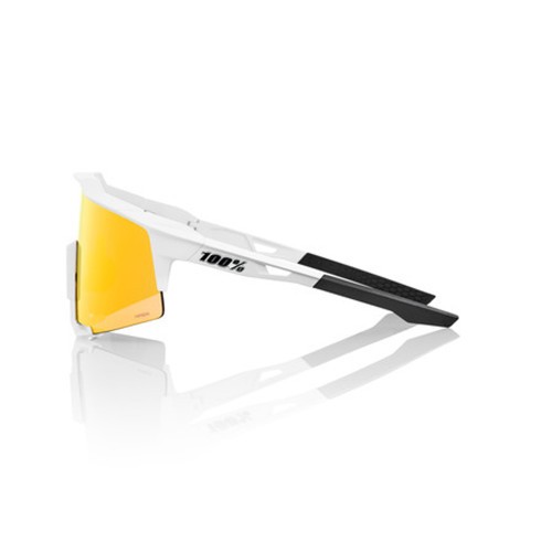 Ochelari de Soare - 100% Speedcraft Baseball Sunglasses Soft Tact Off White w/ HiPER Red Lens