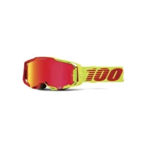 100% ARMEGA Goggle Solaris HiPER Red Mirror Lens