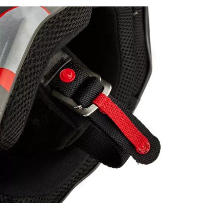 FOX YTH V1 ATLAS HELMET [GRY/RD]