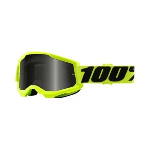 100% STRATA 2 Sand Goggle Yellow - Smoke Lens