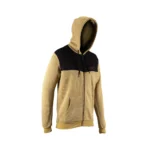 Zip Hoodie Tech Brass Brown
