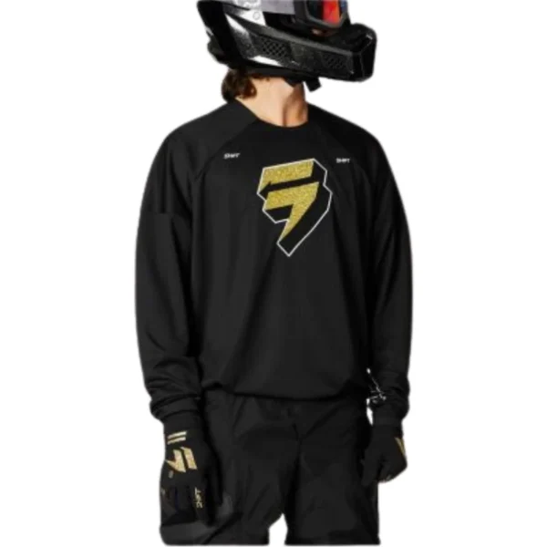 SHIFT SHIFT WHITE LABEL FLAK JERSEY [BLK/GLD]