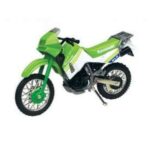 Motor Max [1:18] - Kawasaki KLR650, Green/White