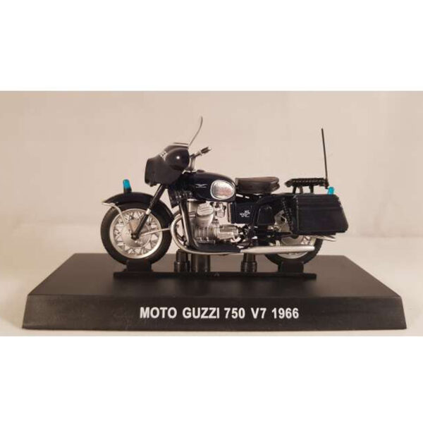 Magazine Models [1:24] - Moto Guzzi 1966 Moto Guzzi 750 V7 'Carabinieri', Blue