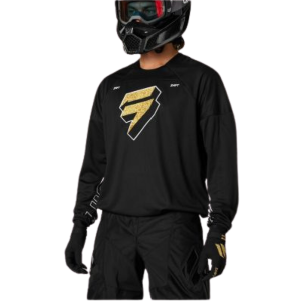 SHIFT SHIFT WHITE LABEL FLAK JERSEY [BLK/GLD]