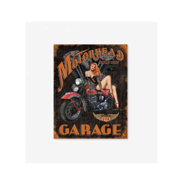 Tac Signs - Placuta metalica [32x41cm] Legends Motorhead Garage