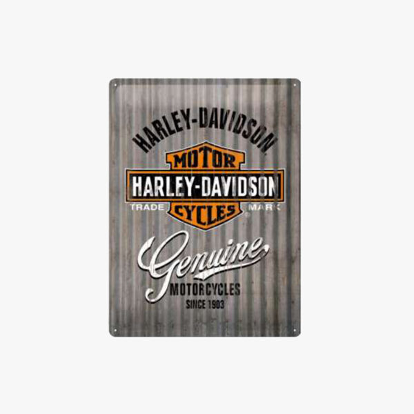 Tac Signs - Placuta metalica 3D [30x40cm] Harley Coragurated Look