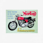 Tac Signs - Placuta metalica [31x42cm] Norton CoMMando