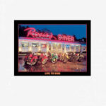 Tac Signs - Placuta metalica [32x41cm] Rosie'S Diner Live To Ride