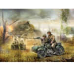 Zvezda [1:72] - Ural M-72 Sidecar Motorcycle With Crew