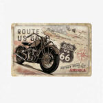 Tac Signs 3D - Placuta metalica [20x30cm - extra groasa] Route US 66