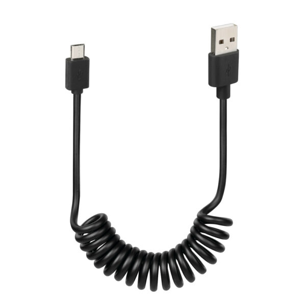 LAMPA - MICRO USB RECOIL CABLE 1M MAX (RECHARGE & SYNC)