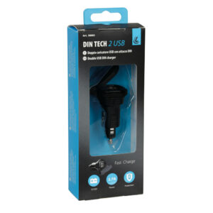 LAMPA - DIN-Tech, charger rapid USB, 2 porturi, 2700 mA, 12/32V