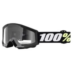 100% OCHELARI 100% STRATA MINI Black Clear Lens