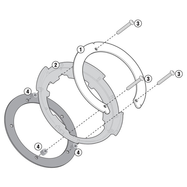 GIVI - Suport EASY LOCK pentru buson benzina BF23