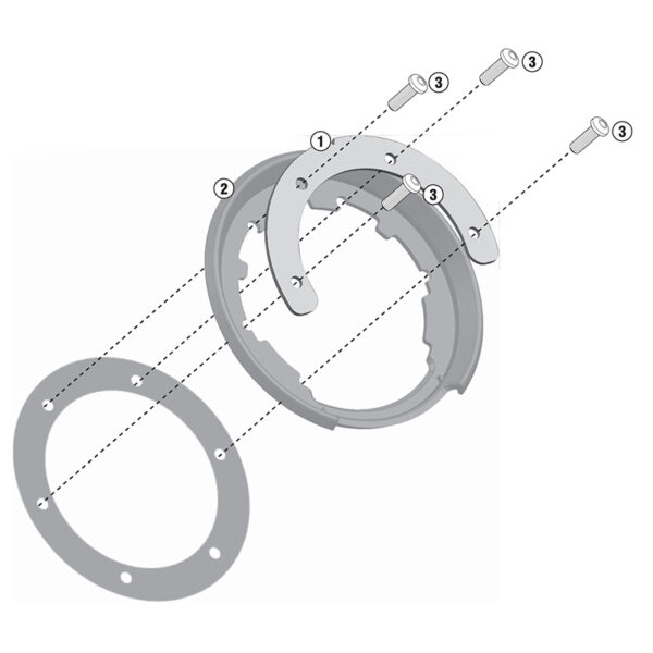 GIVI - Suport EASY LOCK pentru buson benzina BF17