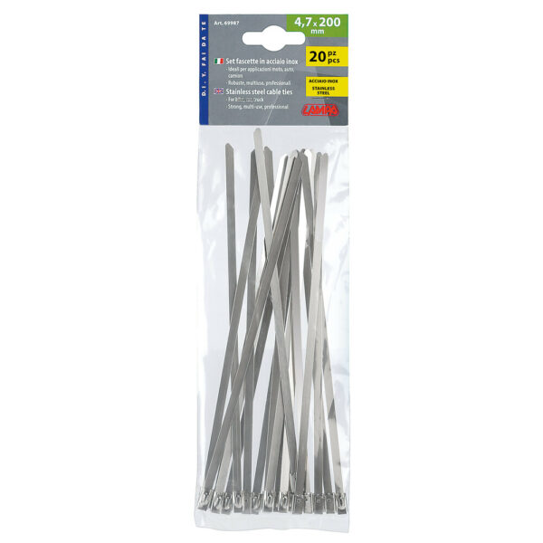 LAMPA - Coliere inox [banduiti, soricei, tierap] 4,7mm x 20cm, 20 buc.