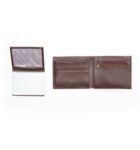 FOX TRIFOLD LEATHER WALLET [BRN]