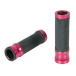 LAMPA - Mansoane MOTOR GRIPS METAL, RED COLOUR