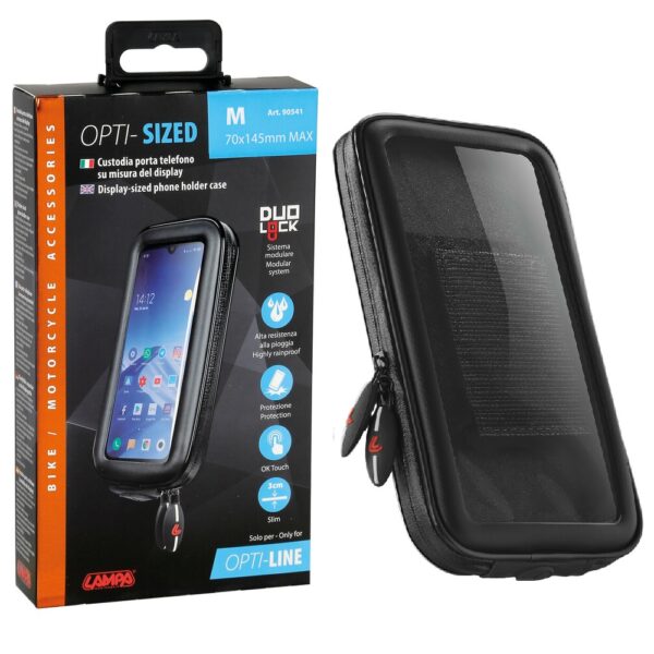 OPTILINE - OPTI-SIZED carcasa [M] pentru smartphone [70x145mm] <br>Se foloseste in combinatie cu price prindere DUO LOCK OPTICASE!