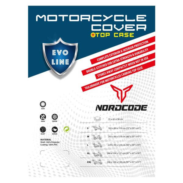 NORDCODE - EVO LINE, husa moto [cu topcase]
