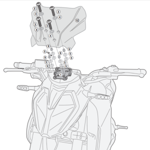 GIVI - Kit prindere parbriz [A9103A]