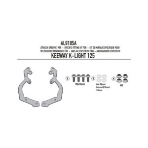 GIVI - Kit prindere parbriz [AL9105A]