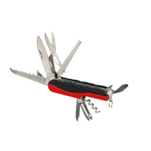 LAMPA - Briceag multifunctional, 15 in 1, Negru/Rosu