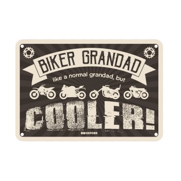 OXFORD - Placuta metalica [30x20cmx0.25mm] Biker Grandad Cooler