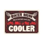 OXFORD - Placuta metalica [30x20cmx0.25mm] Biker Mum Cooler