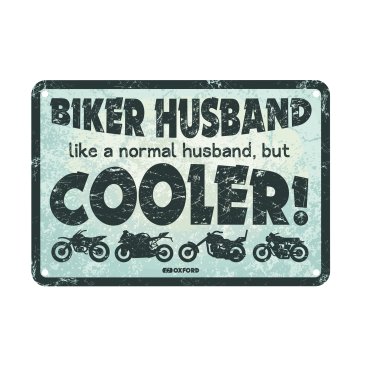 OXFORD - Placuta metalica [30x20cmx0.25mm] Biker Husband Cooler