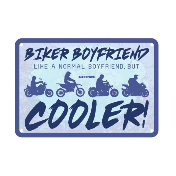 OXFORD - Placuta metalica [30x20cmx0.25mm] Biker Boyfriend Cooler