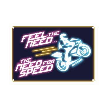 OXFORD - Placuta metalica [30x20cmx0.25mm] Feel The Need � The Need For Speed