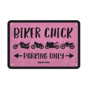 OXFORD - Placuta metalica [30x20cmx0.25mm] BIKER CHICK